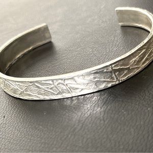 Sterling silver cuff bracelet